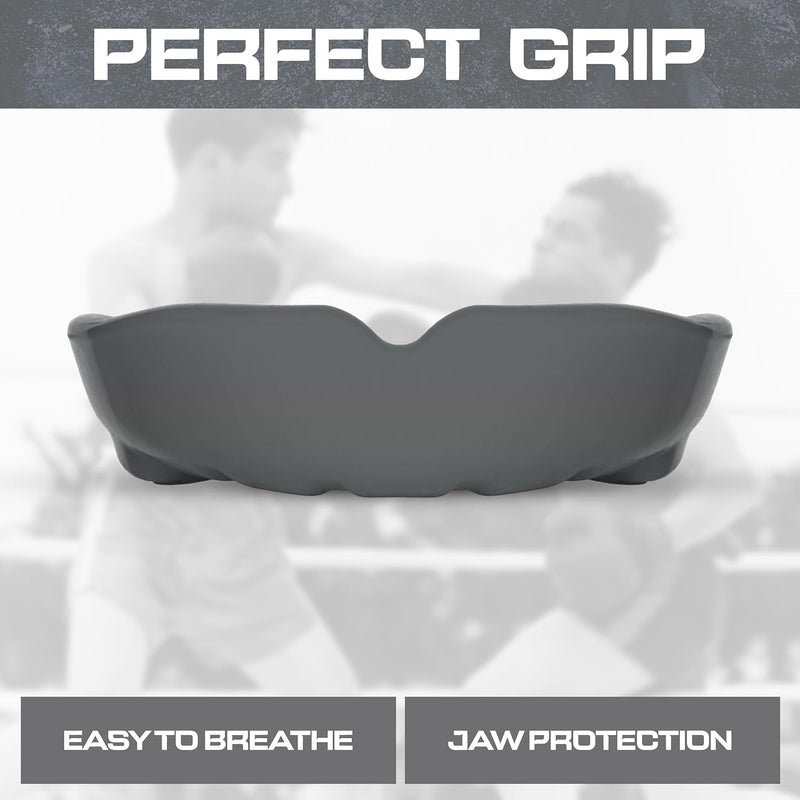 BFS IMPEX Mouth Guard Sports for Adults Best for Teeth,MMA Mouth Guard with Case for Boxing,Karate,Rugby,Football MouthGuard(Silver) - Image 4